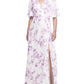 Marchesa Notte Rome Printed Long Gown