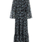 Michael Michael Kors Floral Print Flared Maxi Dress