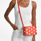 Jeanie Small Polka Dot Signature Logo Trunk Crossbody Bag