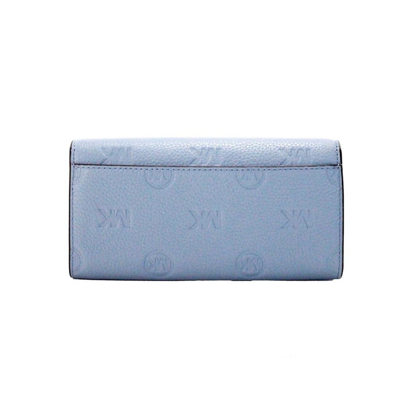 Michael Kors Jet Set Large blue Embossed Envelope Continental Clutch Women's Wallet