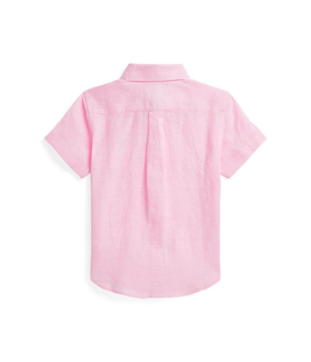 Linen Short Sleeve Shirt (Toddler/Little Kid)