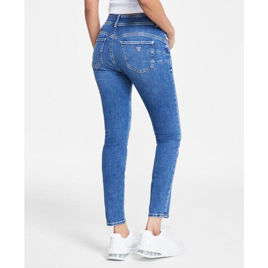 Women's Rhinestone Trimmed Skinny Ankle Jeans
