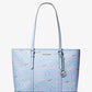 Jet Set Large Printed Signature Logo Tote Bag