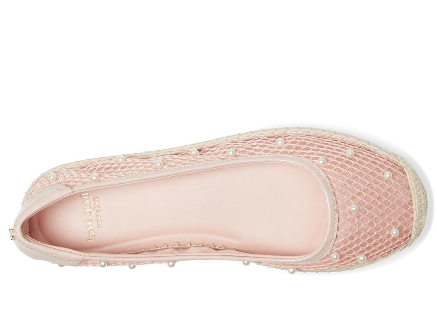Pearl Fishnet Espadrille Ballet Flat