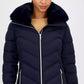 Women's Faux-Fur-Trim Hooded Puffer Coat