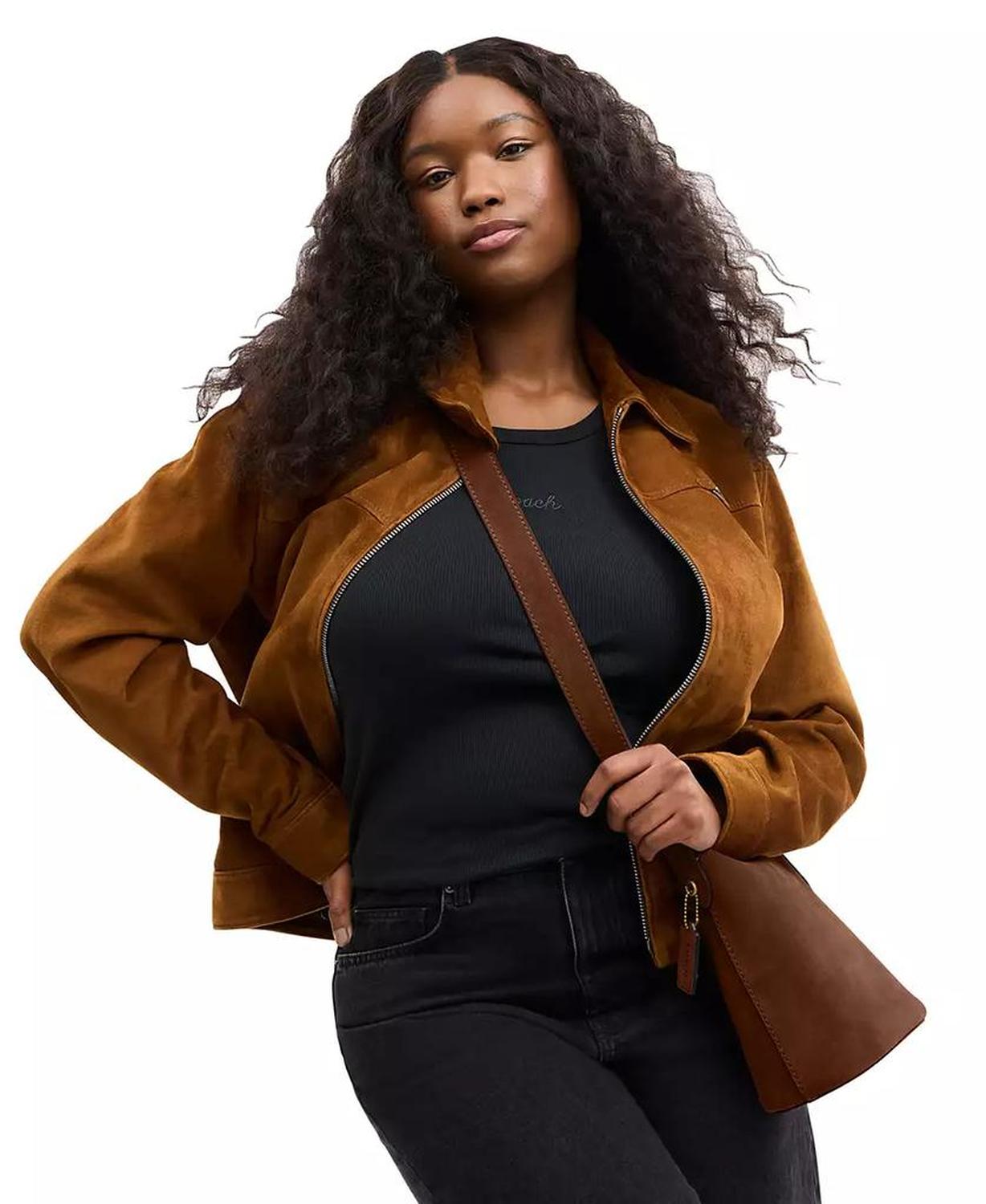 Bleecker Small Suede Bucket Bag 21