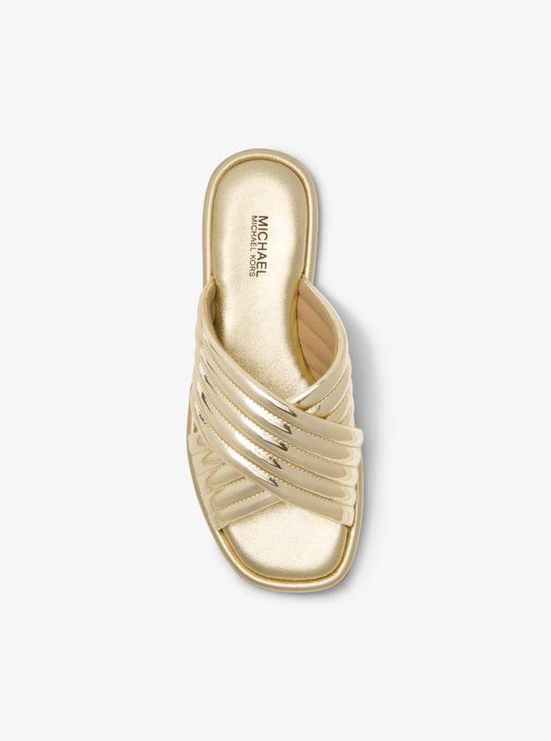 Portia Metallic Slide Sandal
