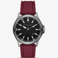 Oversized Bowen Gunmetal-Tone Silicone Watch