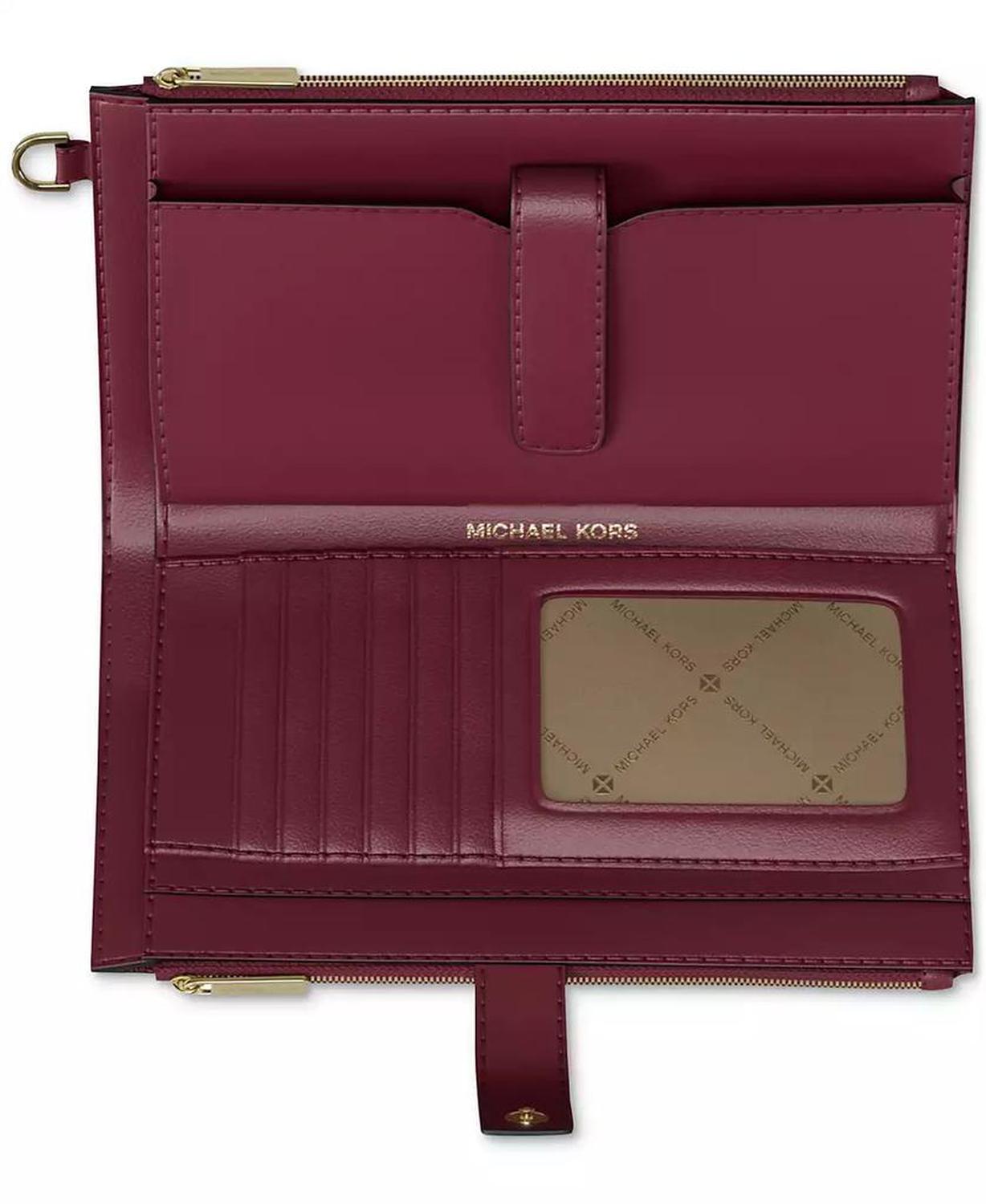 Logo Jet Set Double-Zip Wristlet