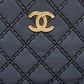 Chanel Quilted Wild Stitched Leather Chain Tote