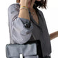 Deco Glazed Leather Soft Shoulder Bag