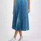 Women's Pleated A-Line Pull-On Midi Skirt