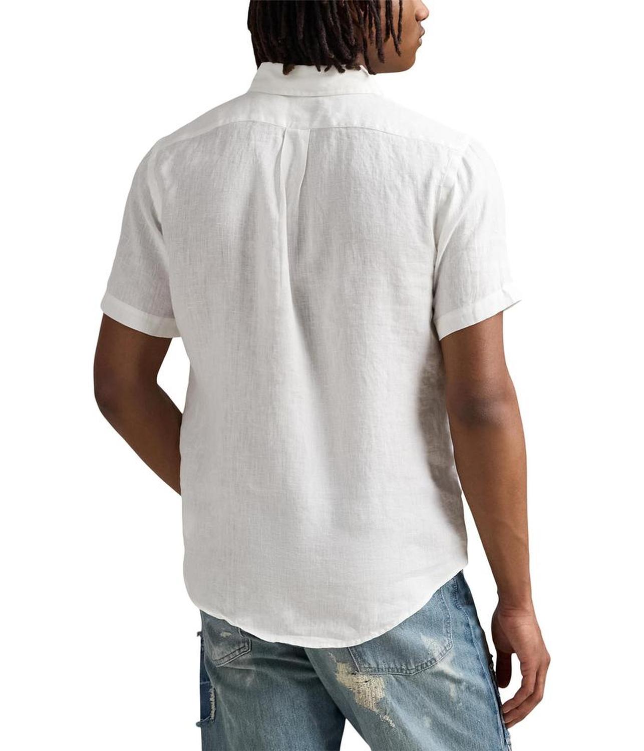 Short Sleeve Classic Fit Linen Shirt