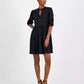 Women's Dorena Solid-Color Elbow-Sleeve A-Line Dress