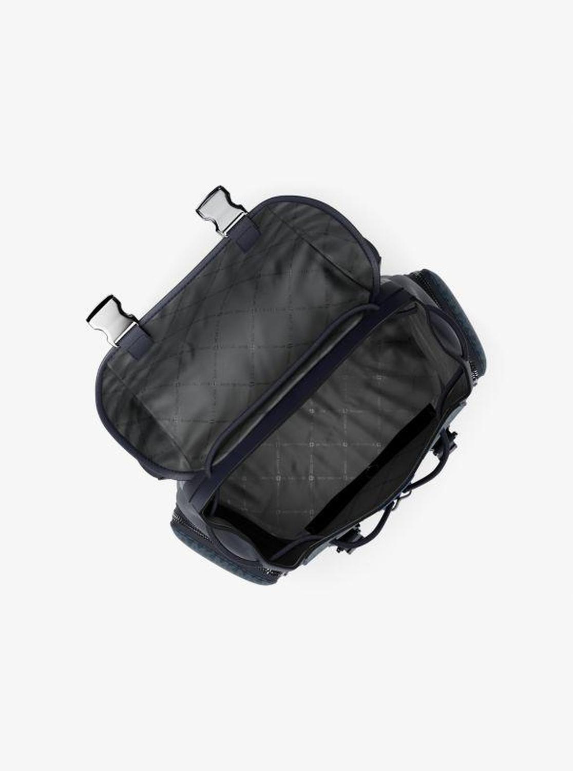 Cooper Medium Striped Signature Logo City Backpack