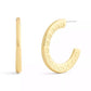 Signature C Minimal Hoop Earrings