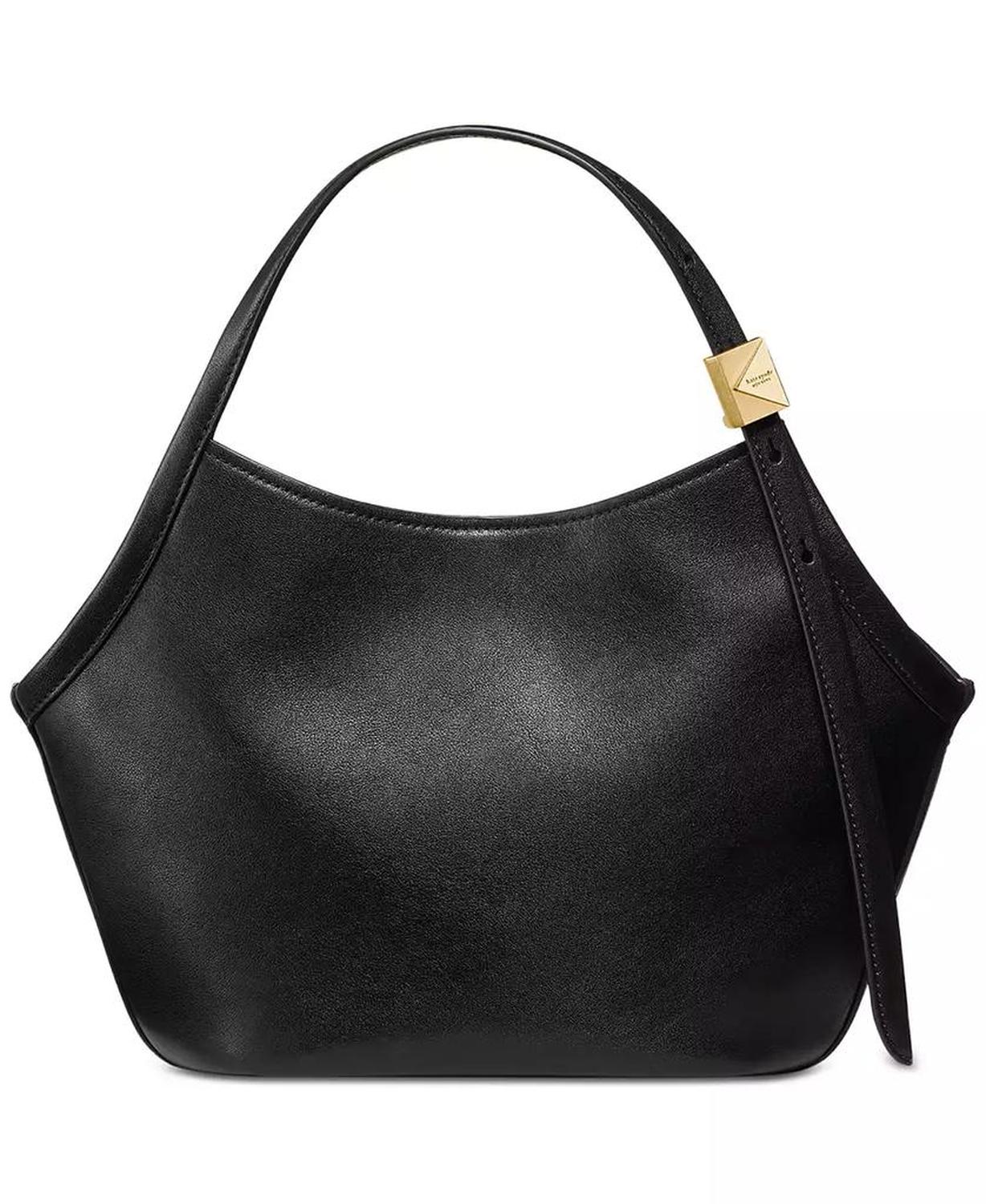 Deco Medium Leather Tulip Tote Bag