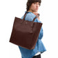 Men's Natural Grain Leather Tote Bag