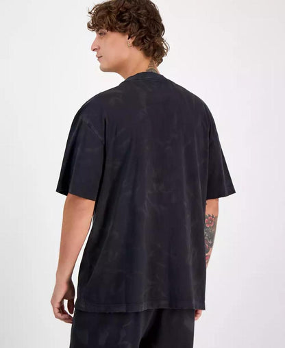 HUGO by Men's Cotton Distressed Loose-Fit T-Shirt