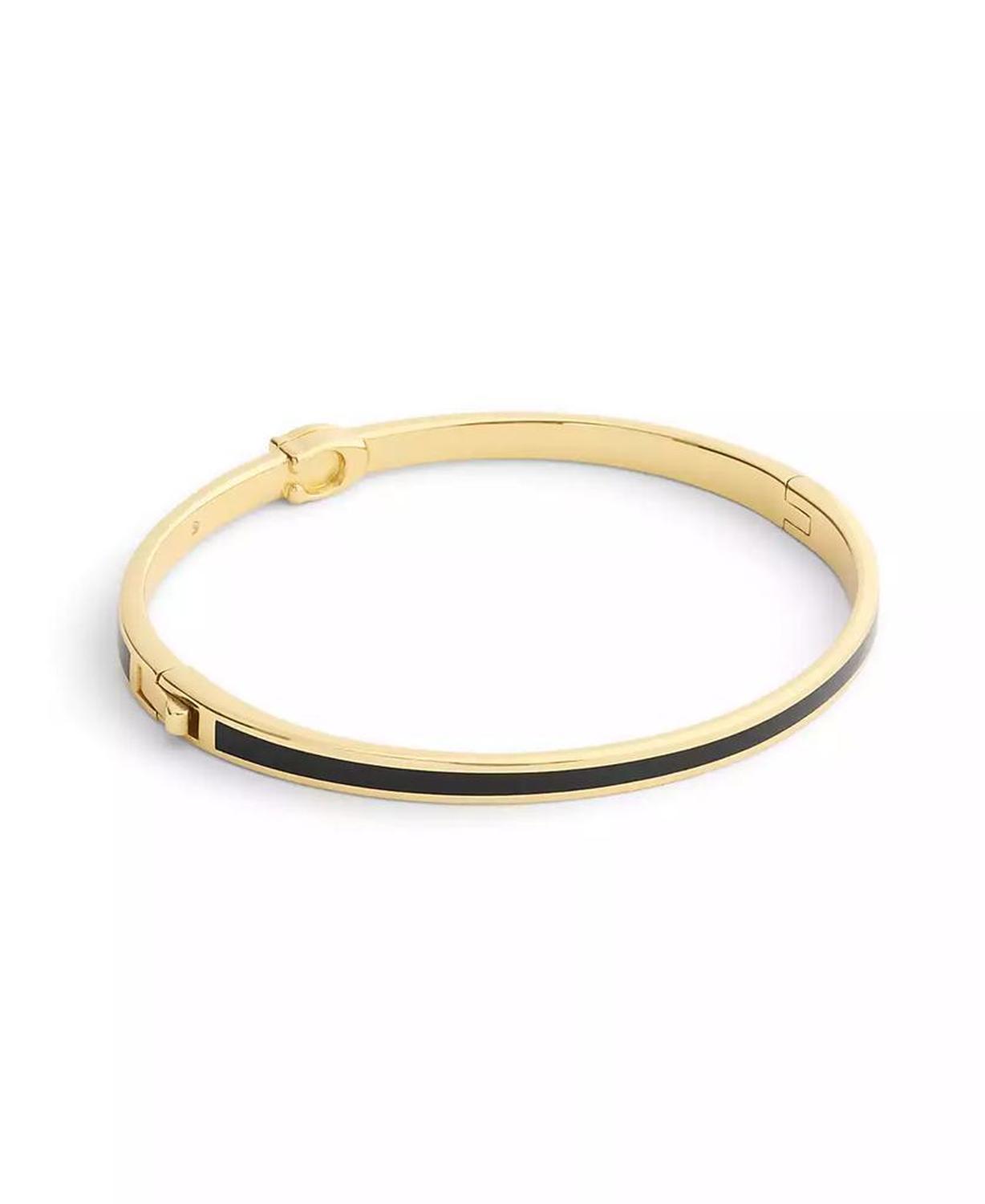 Gold Plated Hinged Bangle Bracelets