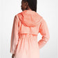 Ombré Logo Print Ciré Anorak