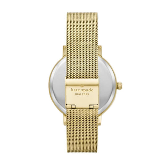 kate spade new york women's monterey three-hand, gold-tone alloy watch