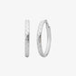 Logo Engraved Hoop Earrings