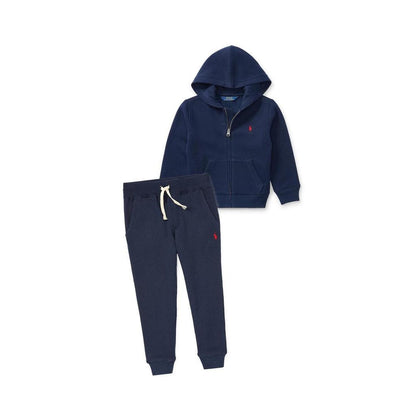 Cotton Blend Fleece Hoodie (Little Kids)