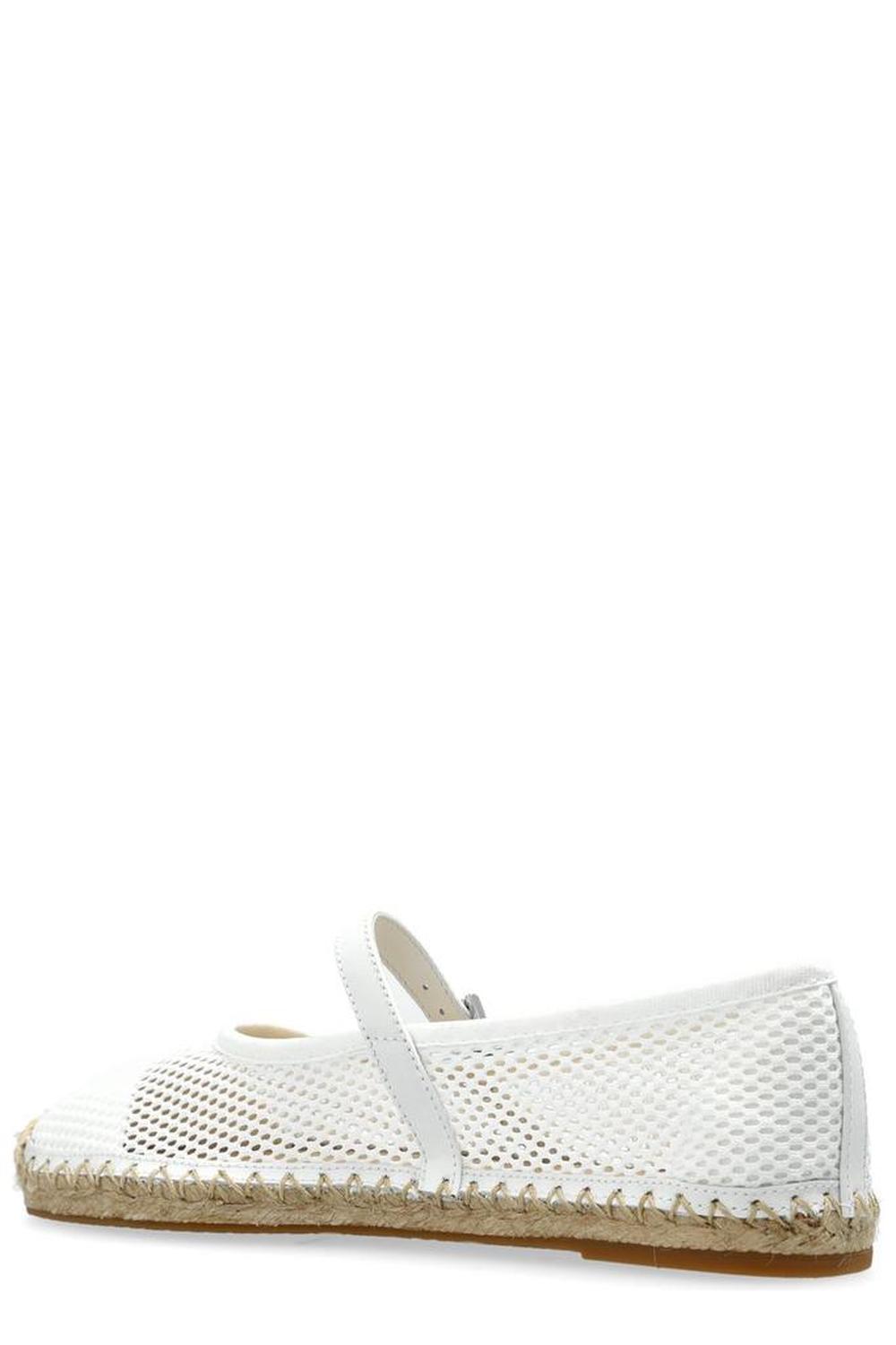 Michael Kors Lynn Buckle-Strapped Mesh Ballet Espadrilles