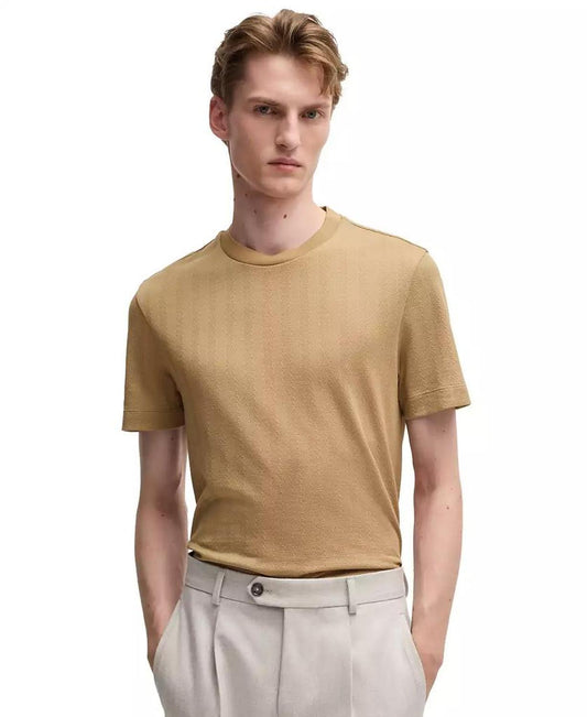 Men's Herringbone Regular-Fit T-Shirt