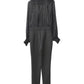 Michael Michael Kors Long Sleeve Jumpsuit in Black Viscose