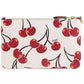 Boxed Essential Small Cherry Print Leather Wristlet