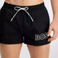 Men's 3" Mooneye Outlined Logo Drawstring Swim Trunks