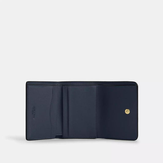 Card Holder Wallet In Signature Canvas With Cherry Print