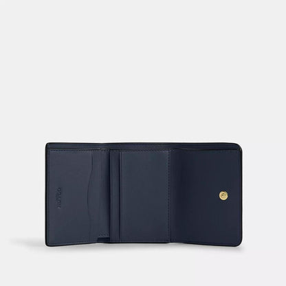 Card Holder Wallet In Signature Canvas With Cherry Print