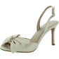 HAPPILY Womens Satin Ankle Strap