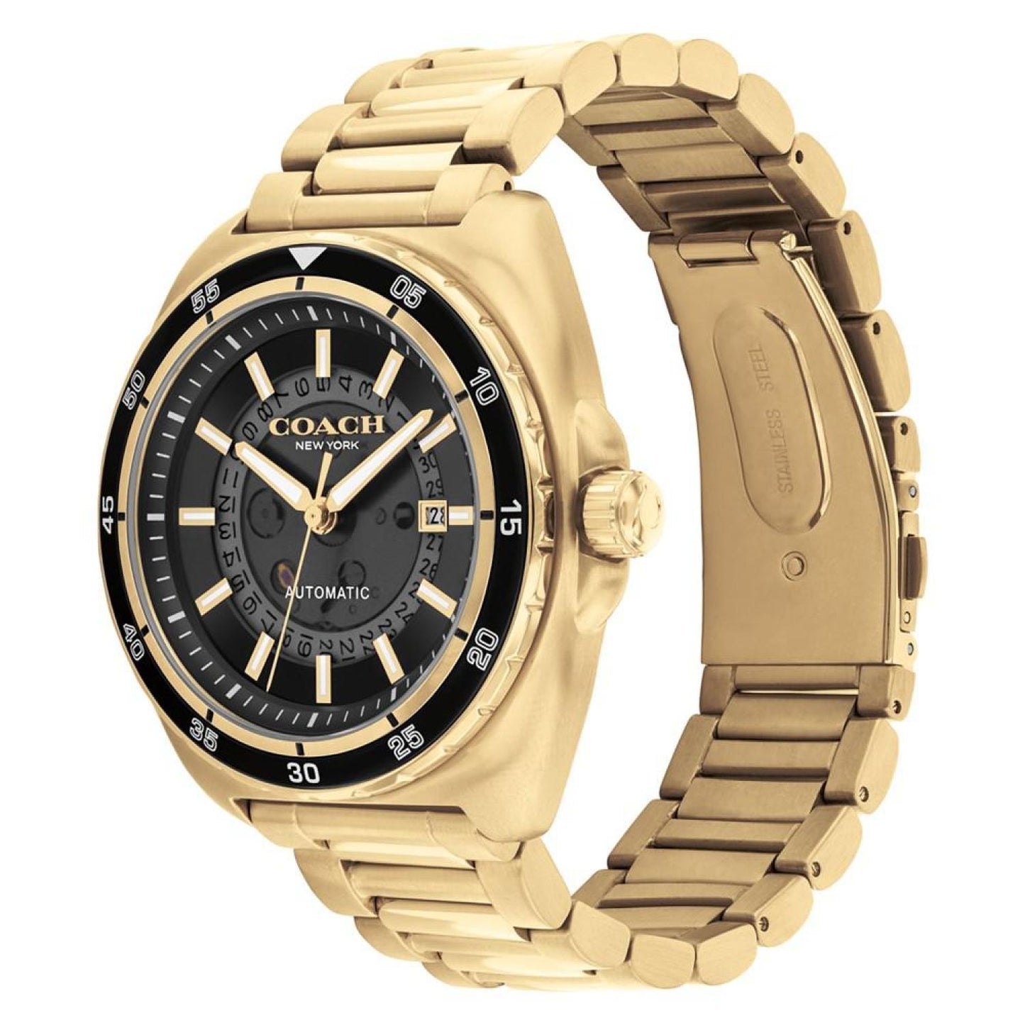 Men's Gold Charter Stainless Steel Watch 44.5mm