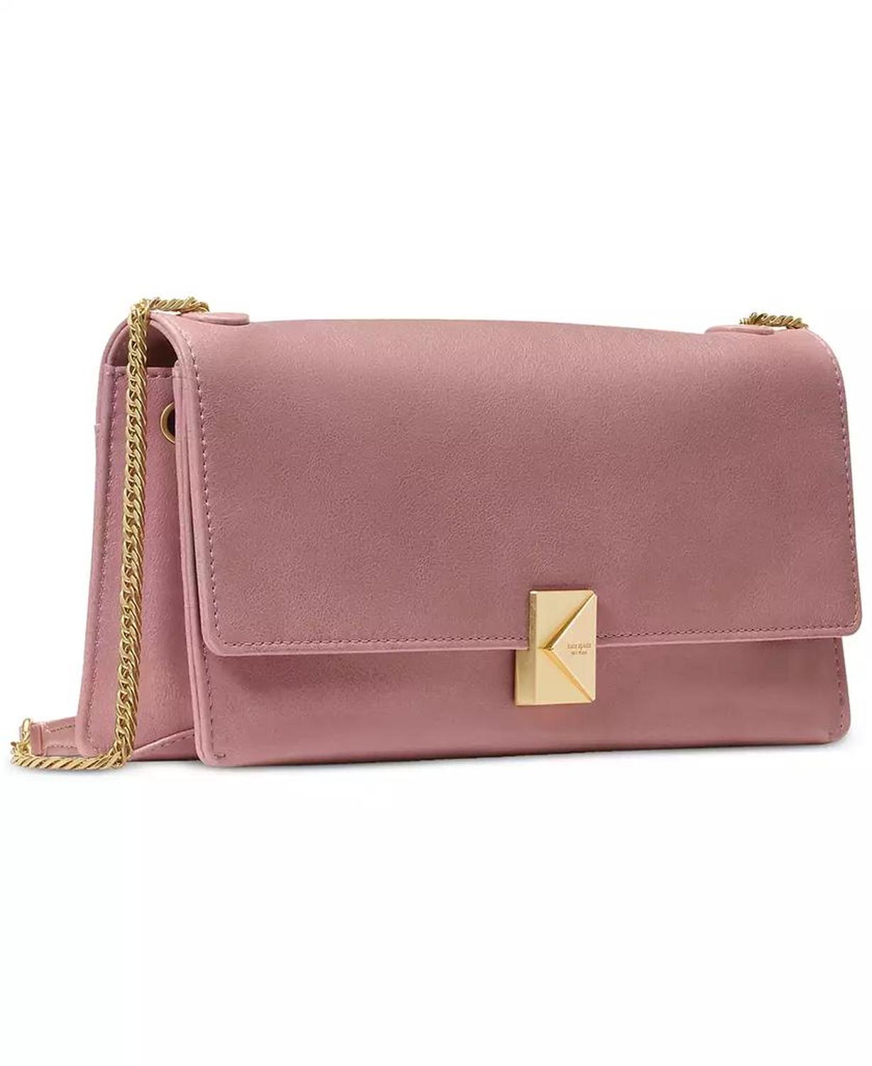 Deco Soft Glazed Leather Shoulder Bag