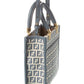 FENDI Sunshine Mini FF Jacquard & Leather Tote