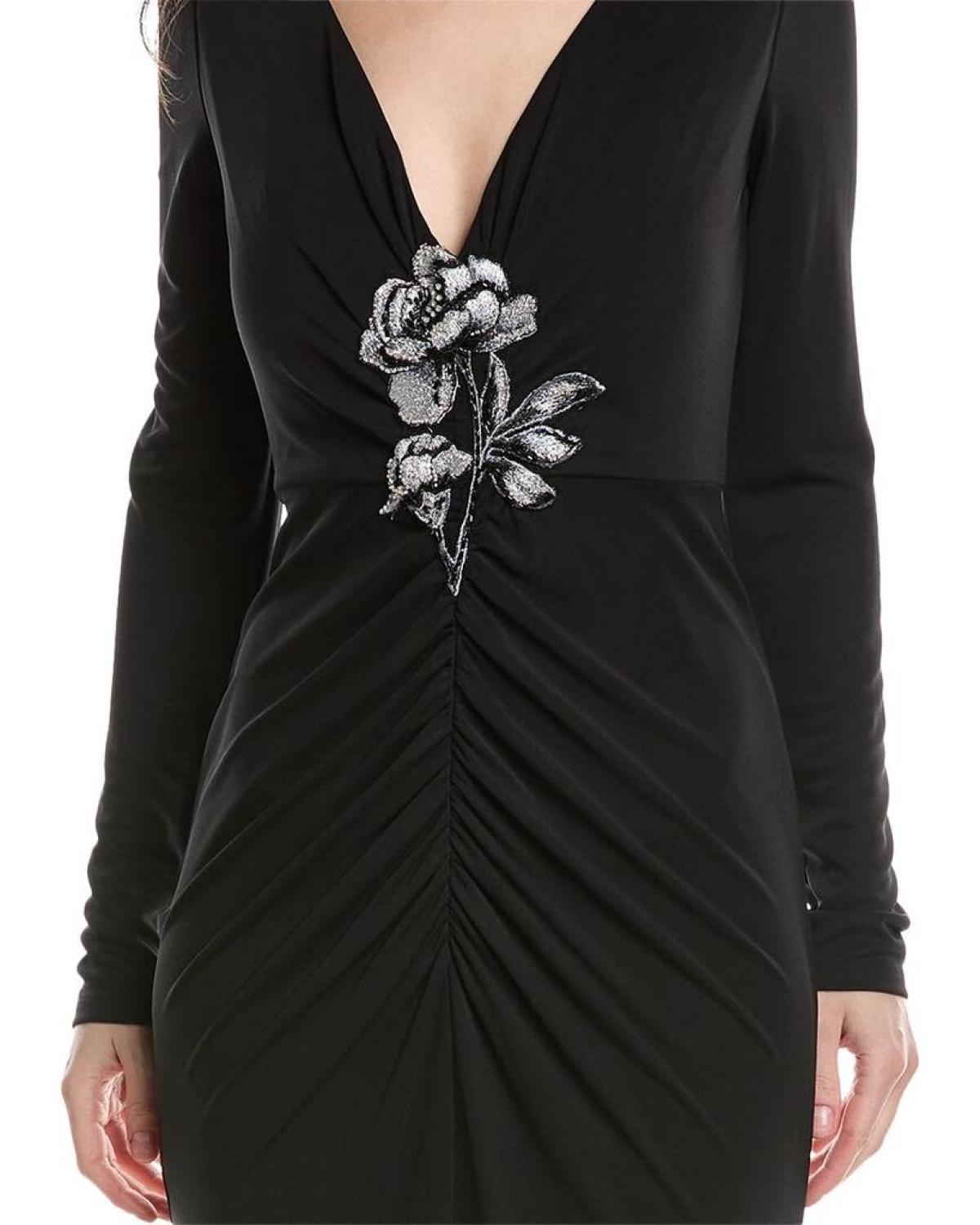 Marchesa Notte Jersey Drape Gown