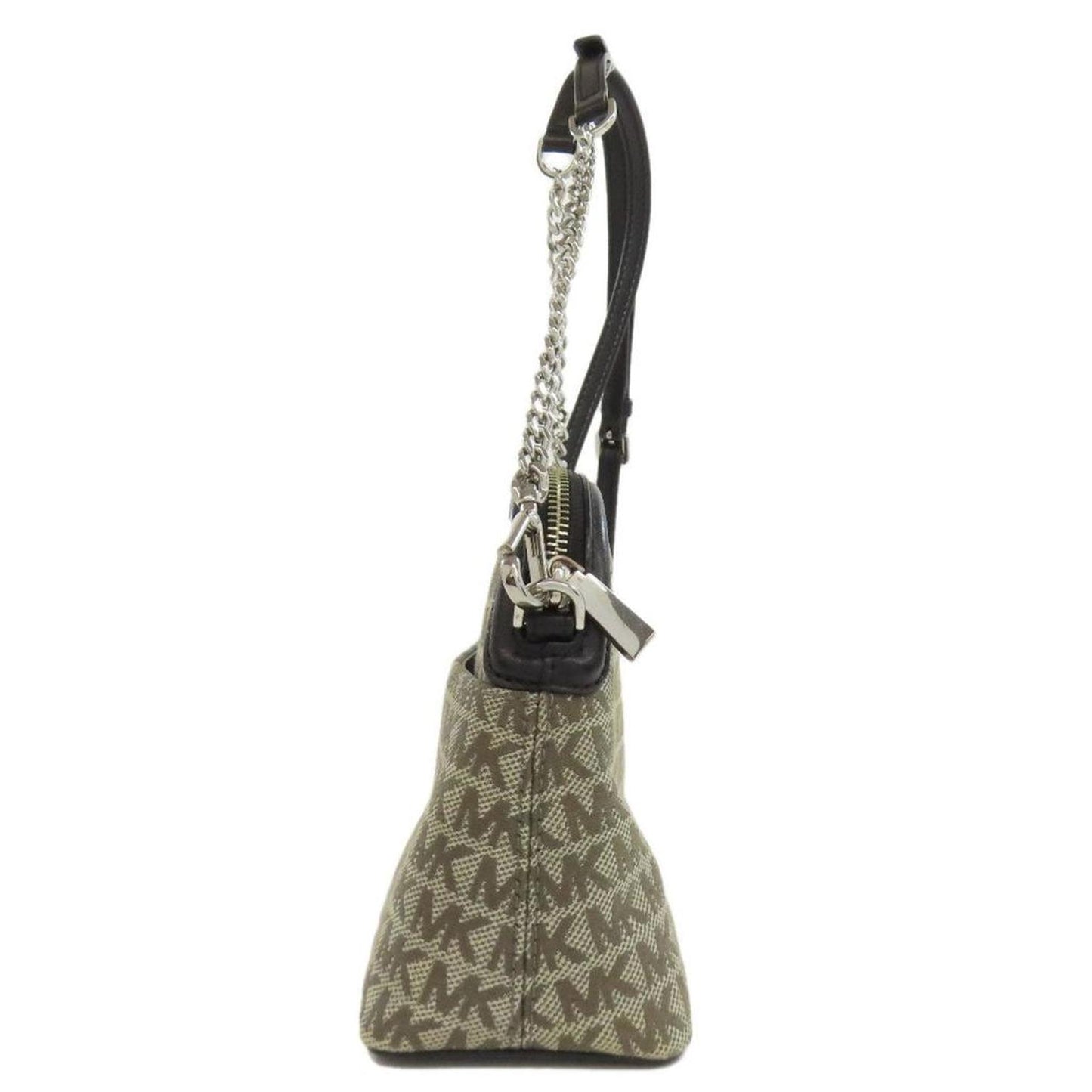 Canvas Leather Shoulder Bag (Pre-Owned)