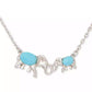 Silver-Tone Mama Elephant Stone Pendant Necklace, 16" + 3" extender