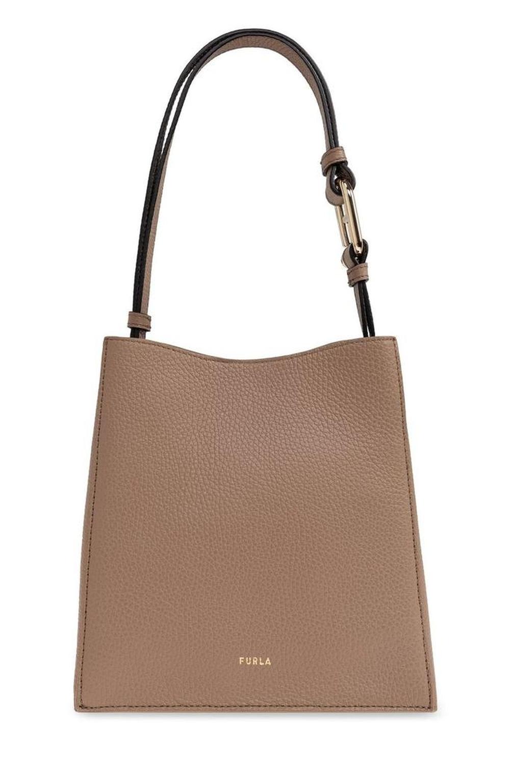 Furla Nuvola Logo Printed Mini Bucket Bag