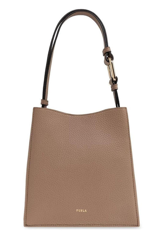 Furla Nuvola Logo Printed Mini Bucket Bag