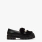 Women's Posh Winter Fur Loafers In Black