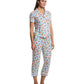 Short Sleeve Cropped PJ Set