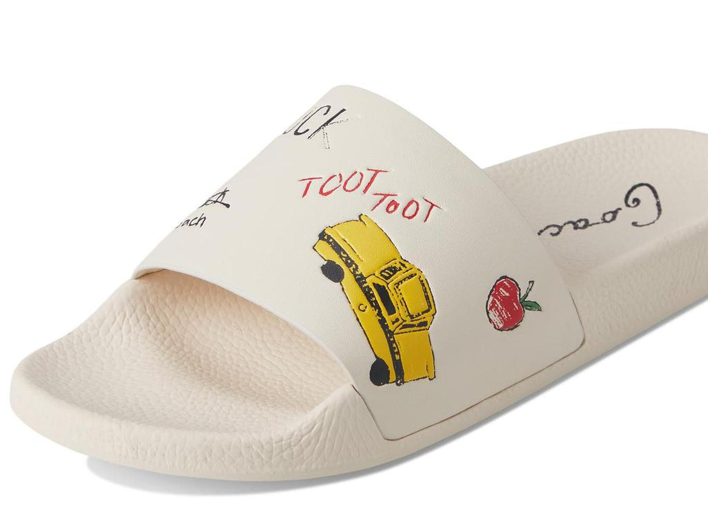 Udele Sport Slide with Sketch Print