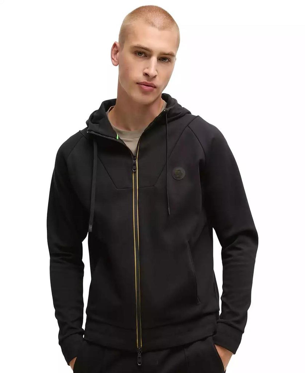 Men's Double B Monogram Zip-Up Hoodie