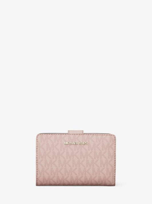 Jet Set Medium Signature Logo Bi-Fold Wallet