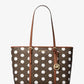 Jet Set Large Polka Dot Signature Logo Tote Bag
